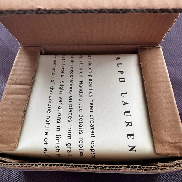 Rare! Vintage 2005 Ralph Lauren Silver Plated Napkin Rings new in boxes! - Picture 8 of 10